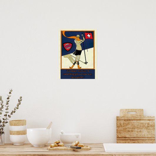 Poster Ski College (Keuken)