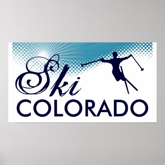 Poster ski colorado (Devant)