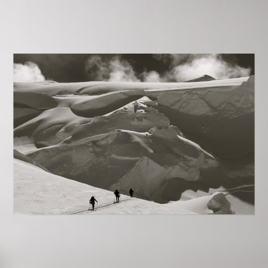 Poster Ski dans la chaîne de l'Alaska, Denali (Devant)