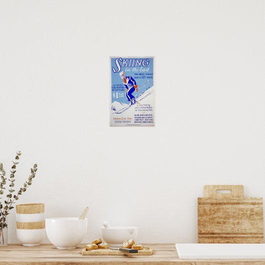 Poster Ski dans l'est (Cuisine)