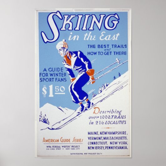 Poster Ski dans l'est (Devant)