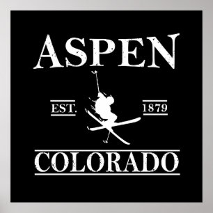 Poster Ski d'Aspen Colorado