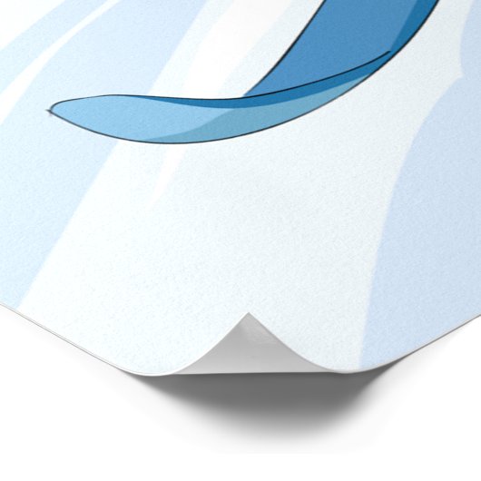 Poster Ski de descente (Coin)