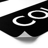 Poster ski de descente colorado (Coin)