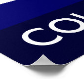 Poster ski de descente colorado (Coin)