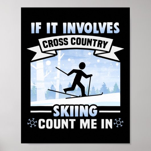 Poster Ski De Fond Me Compte Dans Ski De Fond (Devant)