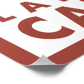 Poster Ski de neige - Lake Tahoe, Californie (Coin)