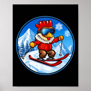 Poster Ski de poulet