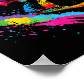 Poster Ski de ski coloré (Coin)