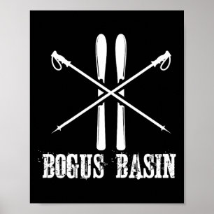 Poster Ski De Ski De Bogus Sin Ski Down Hill Alpine Nordi