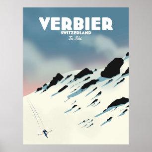 Poster Ski de Verbier Suisse
