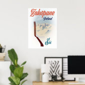 Poster Ski de Zakopane Pologne (Bureau à domicile)