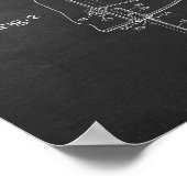 Poster Ski d'eau Brevet n° 3 (Coin)