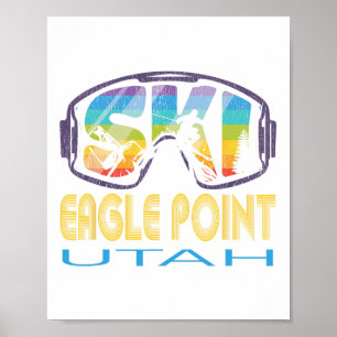 Poster Ski Eagle Point Utah Vacances ski