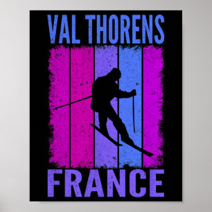 Poster Ski Et Apres Ski - Sports D'Hiver Val Thorens