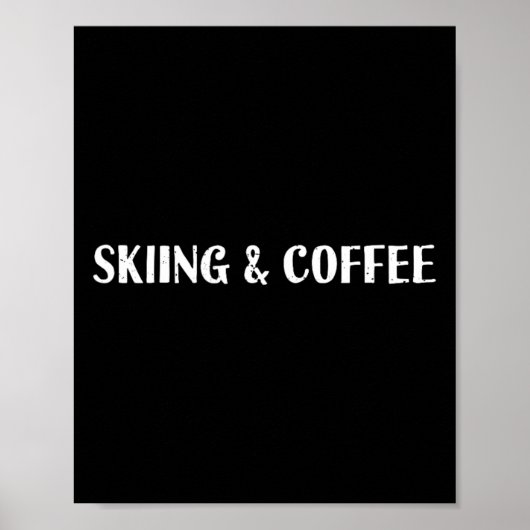 Poster Ski Et Café Lover Rista (Devant)