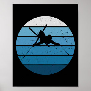 Poster Ski Freestyle Hommes Sport d'Hiver Ski