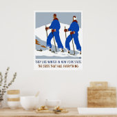 Poster Ski hiver New York 1938 WPA (Cuisine)