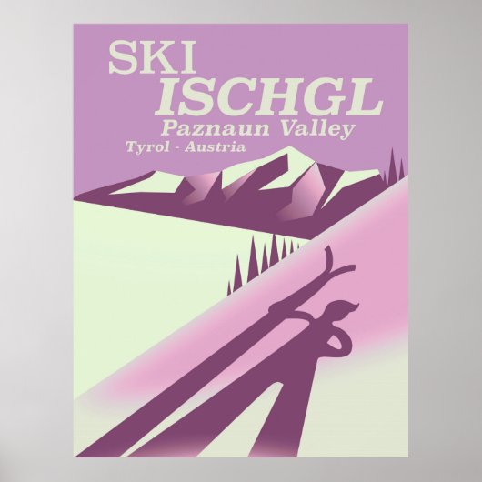 Poster Ski Ischgl, vallée de Paznaun Tyrol (Devant)