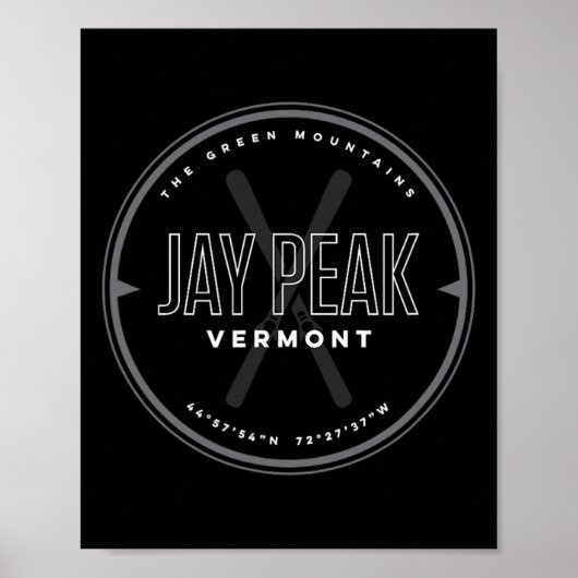 Poster Ski Jay Peak Vermont (Devant)