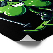 Poster Ski Jour de la Saint Patrick Shamrock Clover Irlan (Coin)