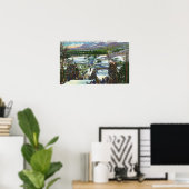 Poster Ski Jumper décolle de la Ski Hill Olympique (Bureau à domicile)