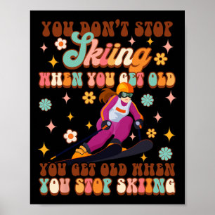 Poster Ski Les Sports D'Hiver De L'Amour Vous Devez Vieil