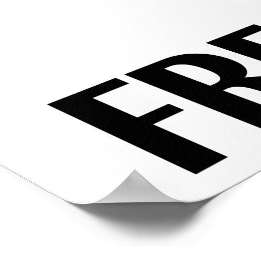 Poster Ski libre (Coin)