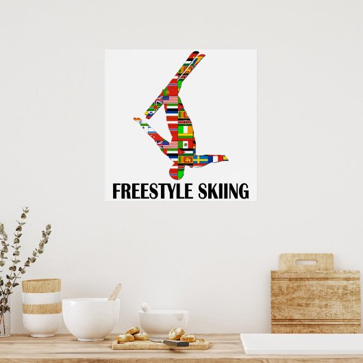 Poster Ski libre (Cuisine)