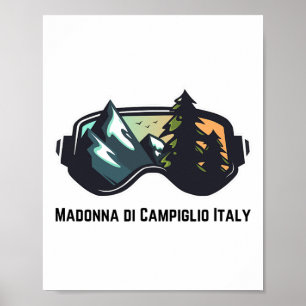 Poster Ski Madonna Di Campiglio Italie Ski Alpin T M
