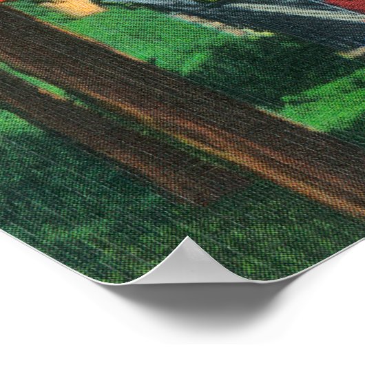 Poster Ski mobile Cranmore Mountain en été (Coin)