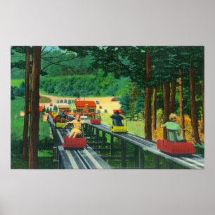 Poster Ski mobile Cranmore Mountain en été