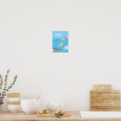 Poster Ski nautique de style vintage (Cuisine)