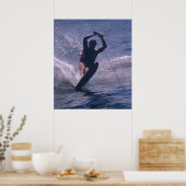 Poster Ski nautique — En bleu (Cuisine)