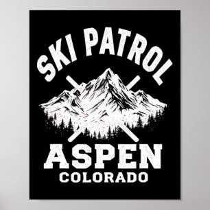Poster Ski Patrol Aspen Colorado Ski Et Snowboard