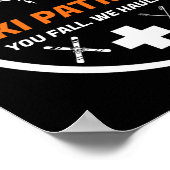 Poster Ski Patrol You Fall We Haul Skier Assistance Skier (Coin)