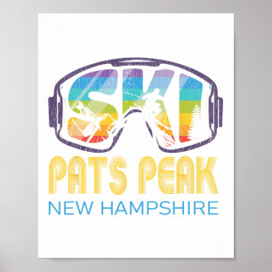 Poster Ski Pats Peak New Hampshire Vacances
