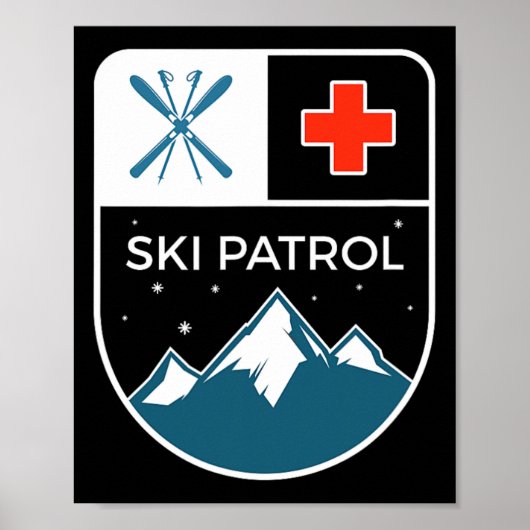 Poster Ski Piste Ski Ski Snowboard (Devant)