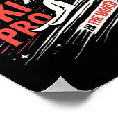 Poster Ski professionnel Mountain Snow Sport (Coin)