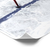 Poster Ski Racing sur la montagne (Coin)