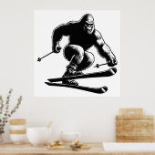 Poster Ski Sasquatch (Cuisine)