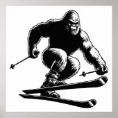 Poster Ski Sasquatch (Devant)