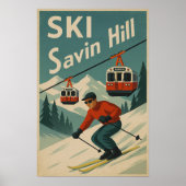 Poster Ski Savin Hill (Devant)