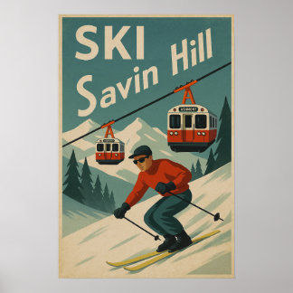 Poster Ski Savin Hill