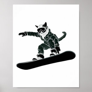 Poster Ski Snowboard Goggings Drôle Ski Snowboard Ca