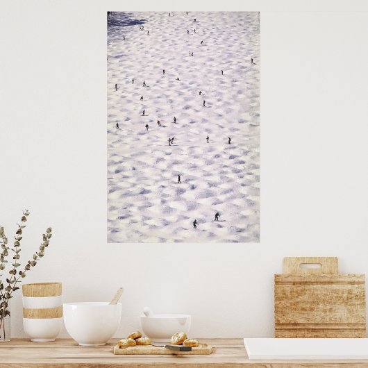 Poster Ski Sur La Rente - (Cuisine)