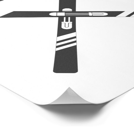 Poster Ski traversé (Coin)