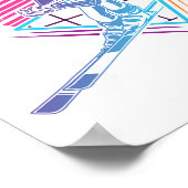 Poster Ski Trip Skiing Retro Vintage 80s 90s  (Coin)