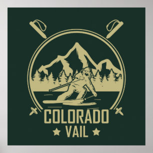 Poster Ski Vail Colorado