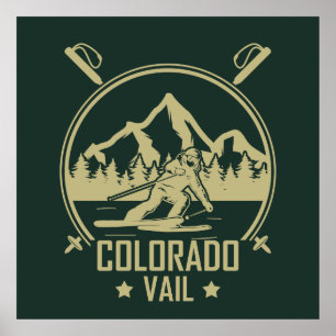 Poster Ski Vail Colorado